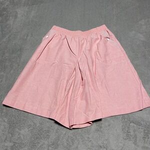 Vintage Cricket Lane Shorts Womens 18 Pink Culottes Modest Pockets Pull On